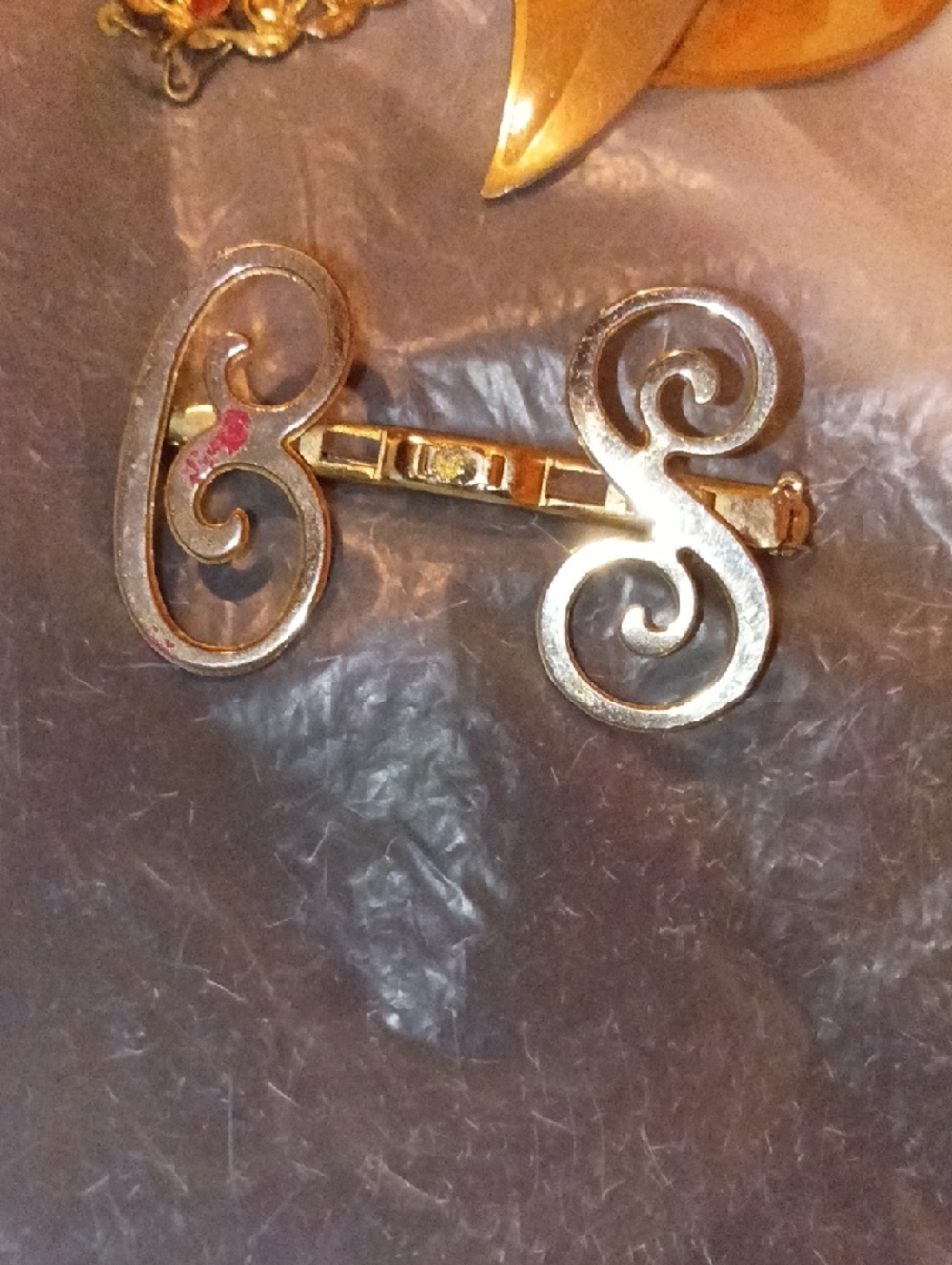 Gold-Tone Scroll Barrette Hair Clip - Elegant Women Jewelry